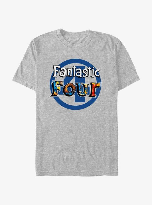 Marvel Fantastic Four Four Heroes T-Shirt T-Shirt – High Detail Graphic | Great Gift for Fans