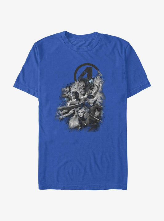 Marvel Fantastic Four Grayscale Four T-Shirt T-Shirt – Top Trending Graphic | Trending Now
