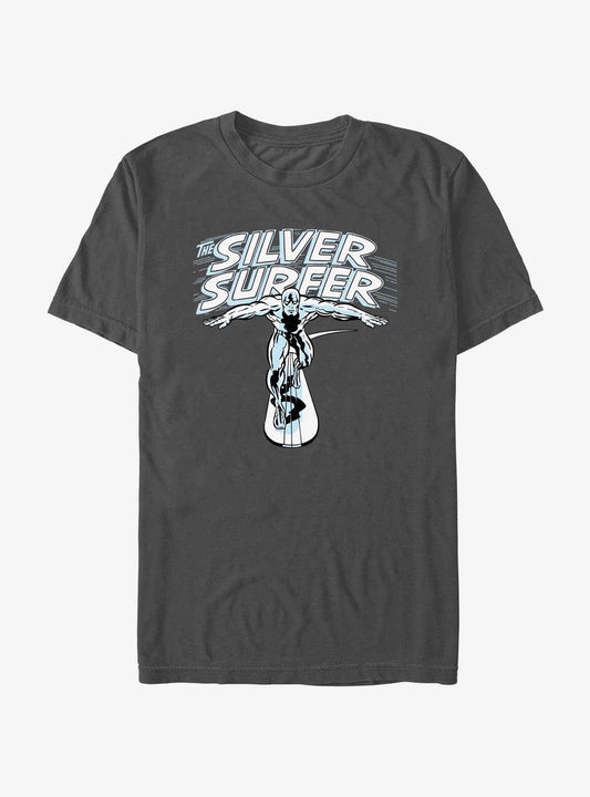 Marvel Fantastic Four Silver Surfer Wordmark T-Shirt T-Shirt – Exclusive Art Edition | Great Gift for Fans