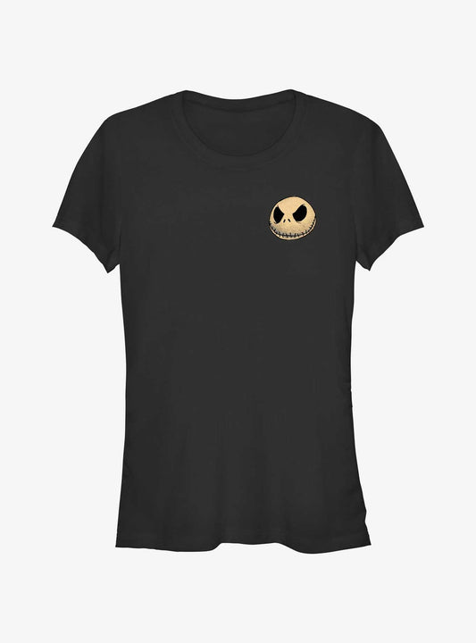 The Nightmare Before Christmas Comic Jack Face Pocket Girls TShirt T-Shirt | Holiday Edition | Perfect For Daily Wear