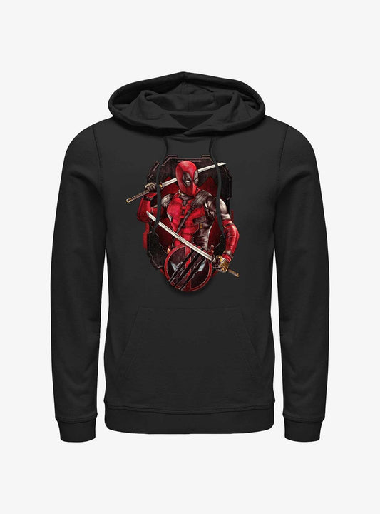 Marvel Deadpool & Wolverine Deadpool Pose Badge Hoodie