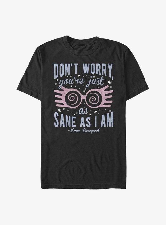 Harry Potter Just As Sane As Luna TShirt T-Shirt | Best-Selling Design | Perfect For Daily Wear