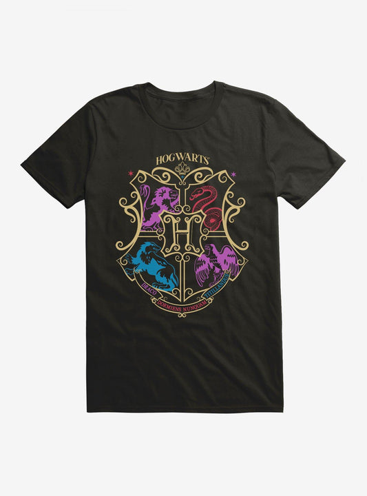 Harry Potter Color Shield T-Shirt T-Shirt – Premium Quality Print | Great Gift for Fans