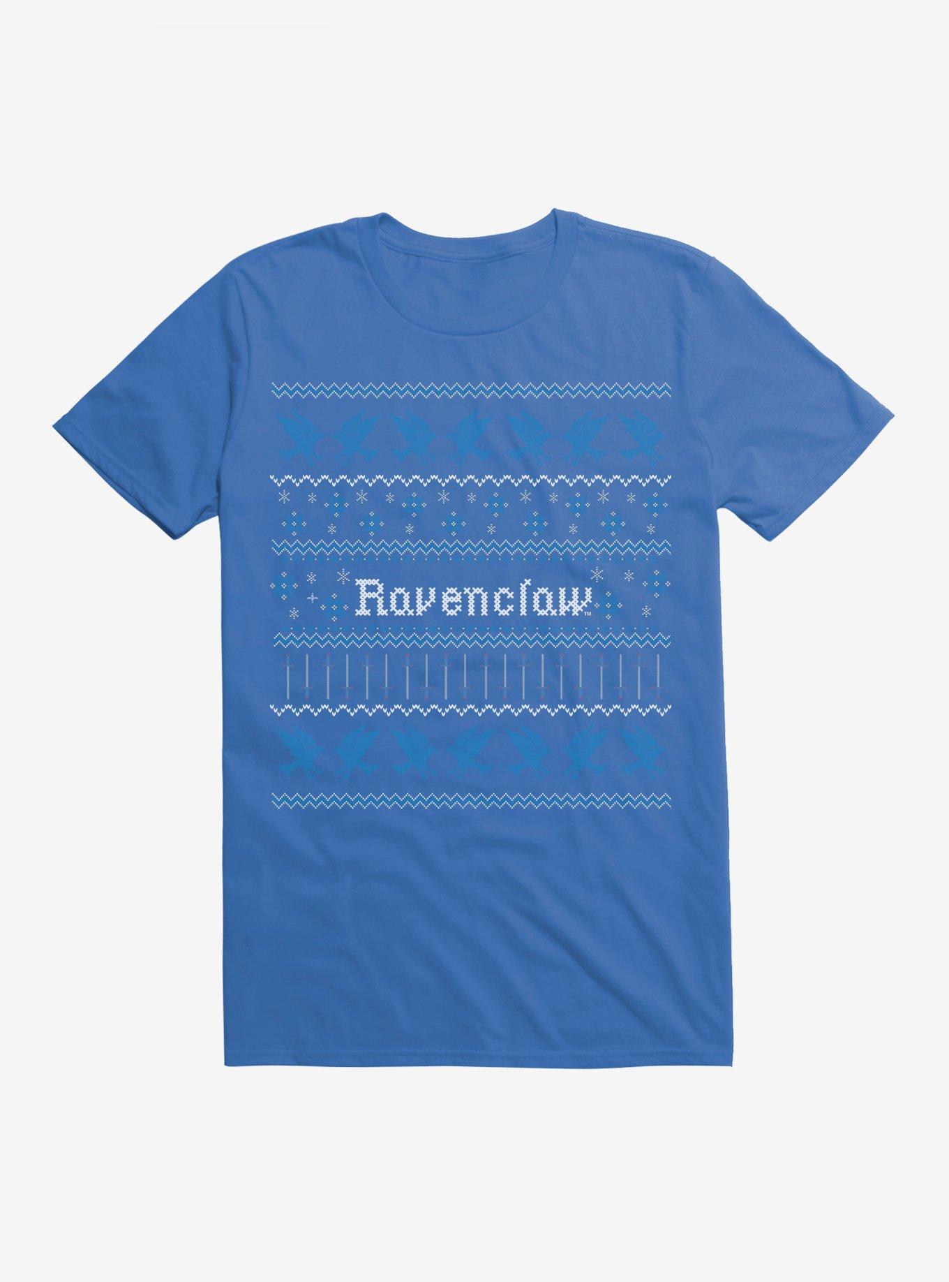 Harry Potter Ravenclaw Ugly Christmas Pattern TShirt T-Shirt | Best-Selling Design | Limited Christmas Style