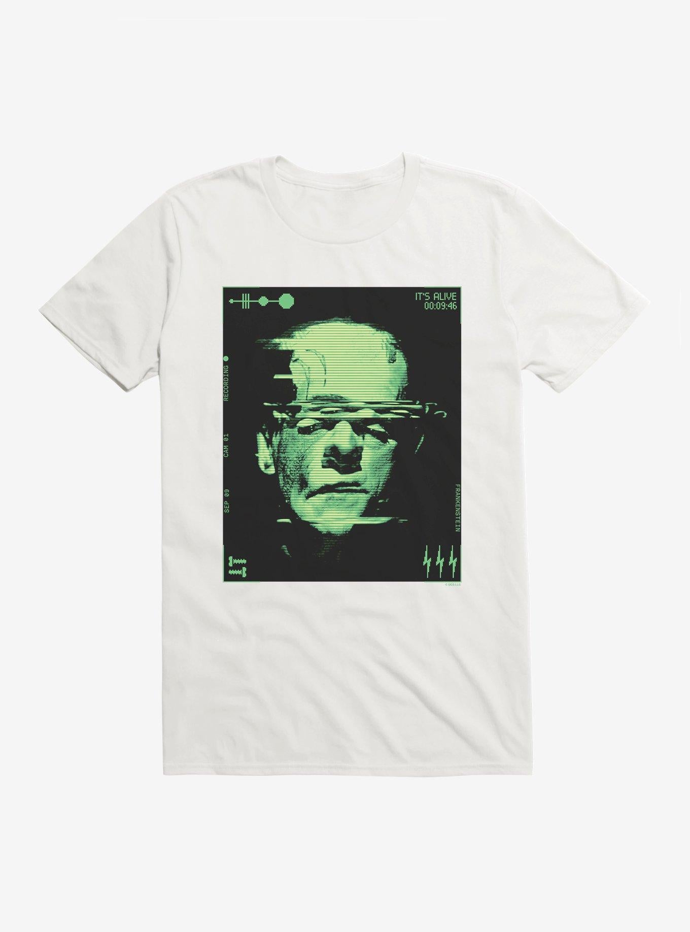 Universal Monsters Frankenstein It's Alive Glitch T-Shirt