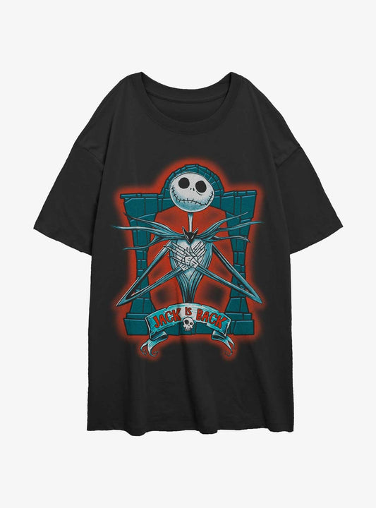 The Nightmare Before Christmas Jack Is Back Girls Oversized TShirt T-Shirt | Best-Selling Design | Top Pick For Gifting