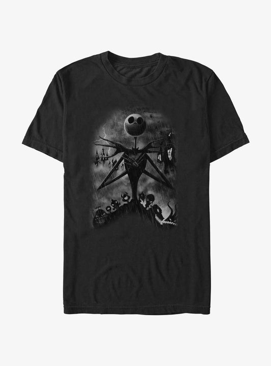 The Nightmare Before Christmas Jack Thunderstorm TShirt T-Shirt | Best-Selling Design | Great For Christmas Season