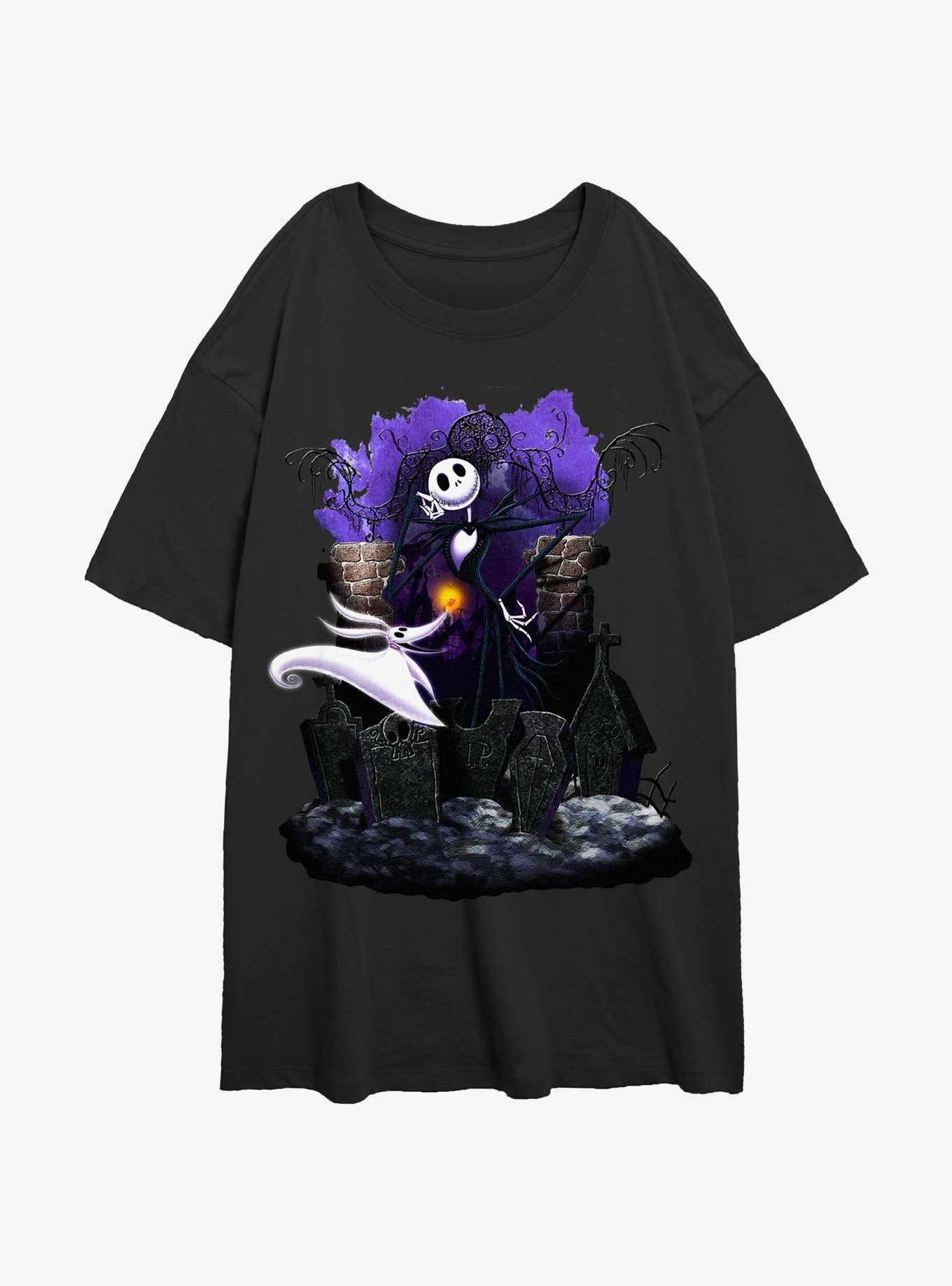 The Nightmare Before Christmas Jack Zero Graveyard Girls Oversized TShirt T-Shirt | Seasonal Must-Have | Perfect Holiday Gift