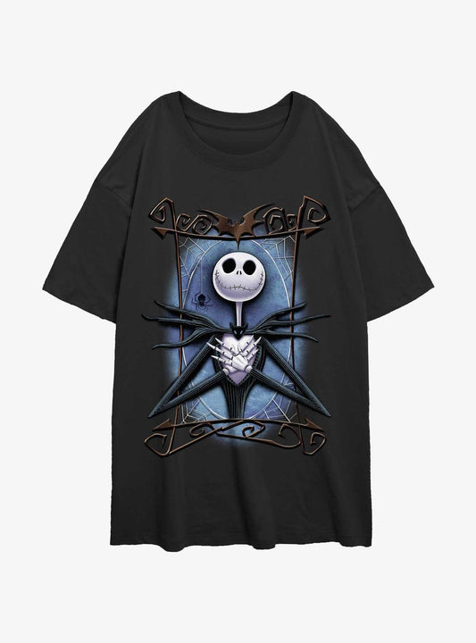 The Nightmare Before Christmas Framed Jack Girls Oversized TShirt T-Shirt | Seasonal Must-Have | Top Pick For Gifting