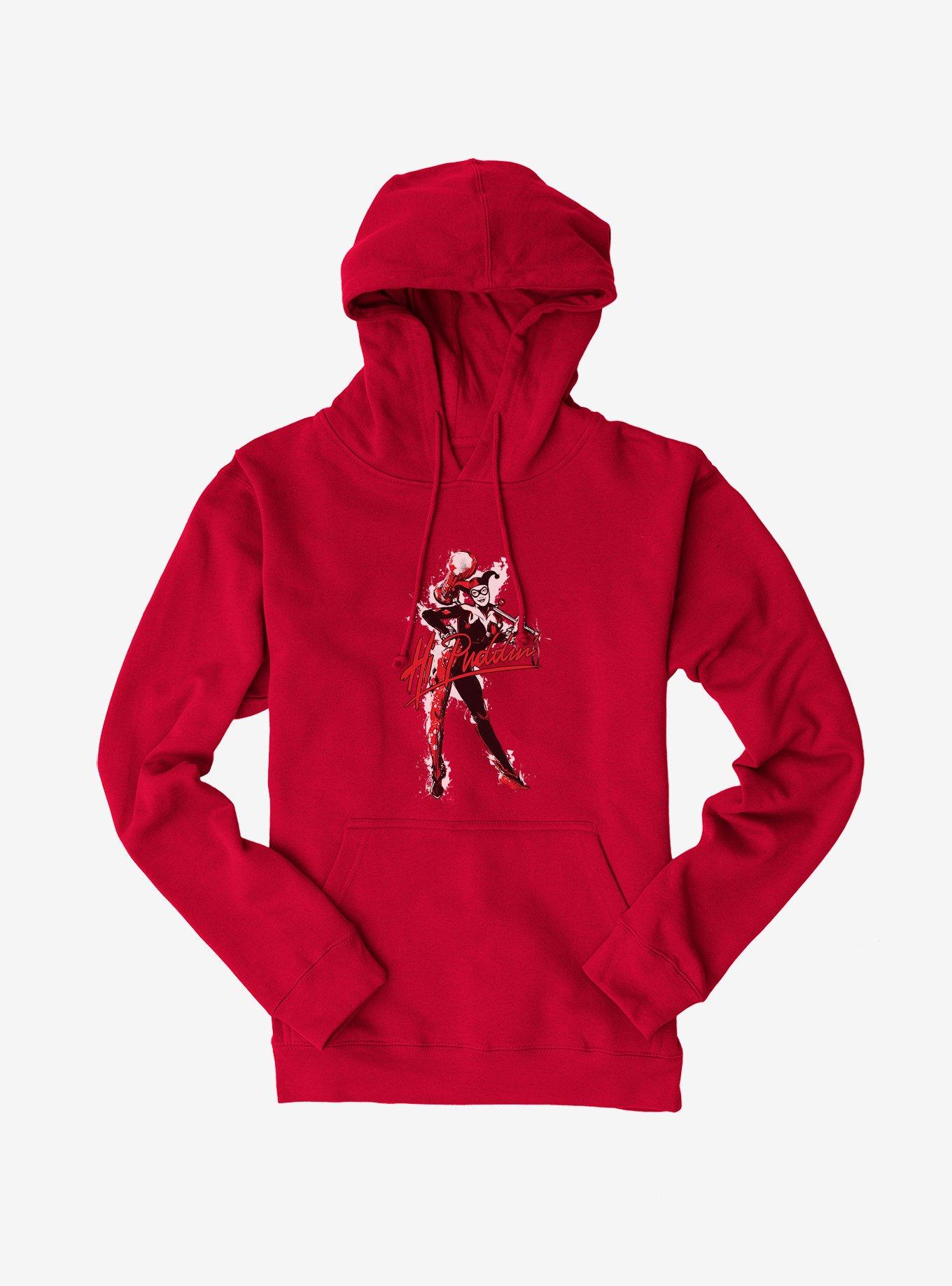 Batman Harley Quinn Hi Puddin' Splatter Hoodie