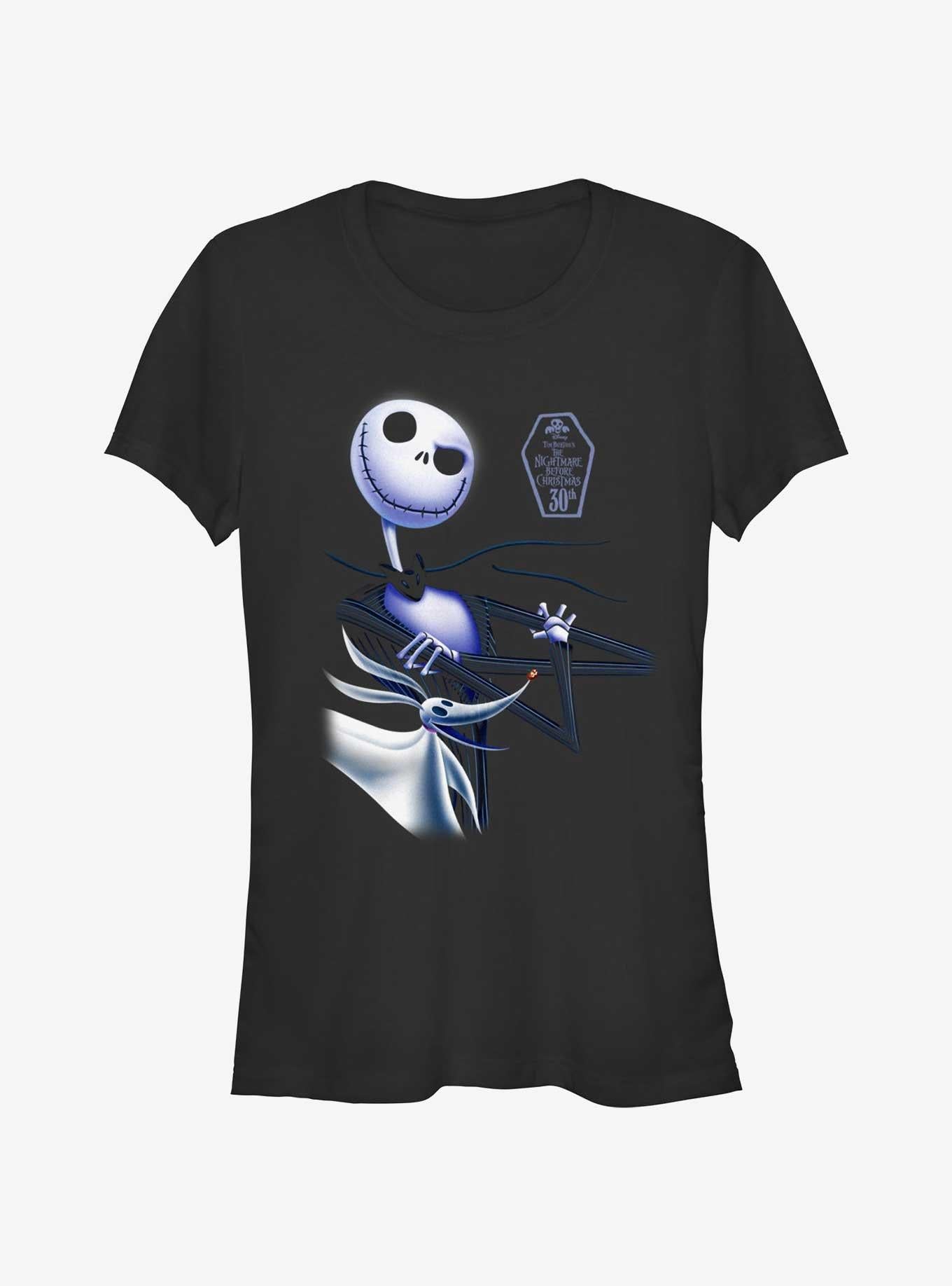 The Nightmare Before Christmas Jack Zero 30th Anniversary Girls TShirt T-Shirt | Seasonal Must-Have | Perfect For Daily Wear