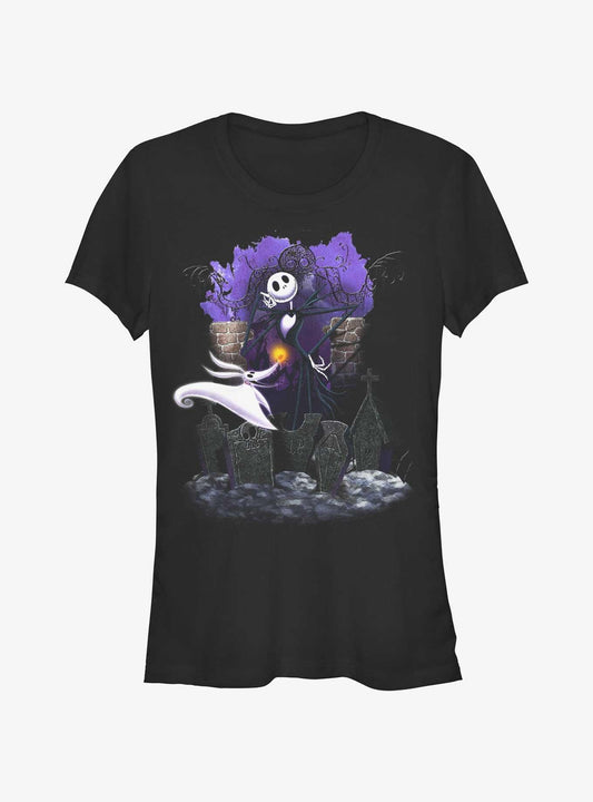 The Nightmare Before Christmas Jack Zero Graveyard Girls TShirt T-Shirt | Fan Favorite Artwork | Limited Christmas Style