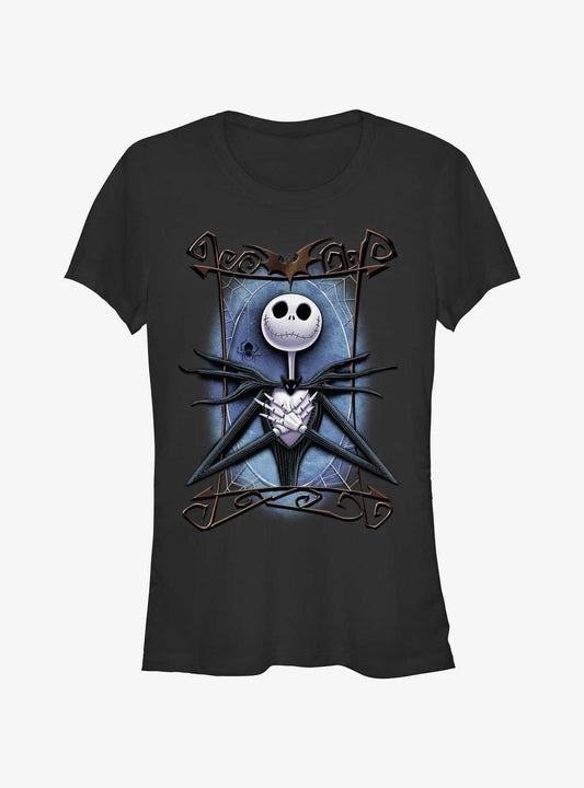 The Nightmare Before Christmas Framed Jack Girls TShirt T-Shirt | Seasonal Must-Have | Perfect Holiday Gift