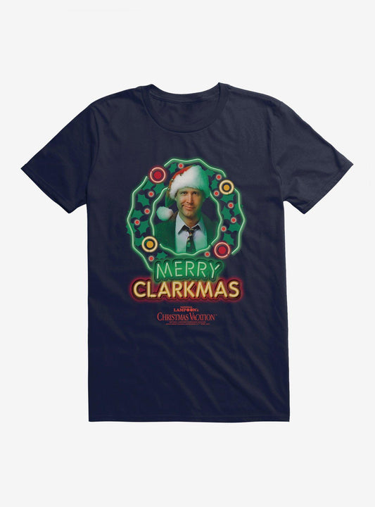 National Lampoons Christmas Vacation Merry Clarkmas Neon Lights TShirt T-Shirt | Top Trending Graphic | Limited Christmas Style