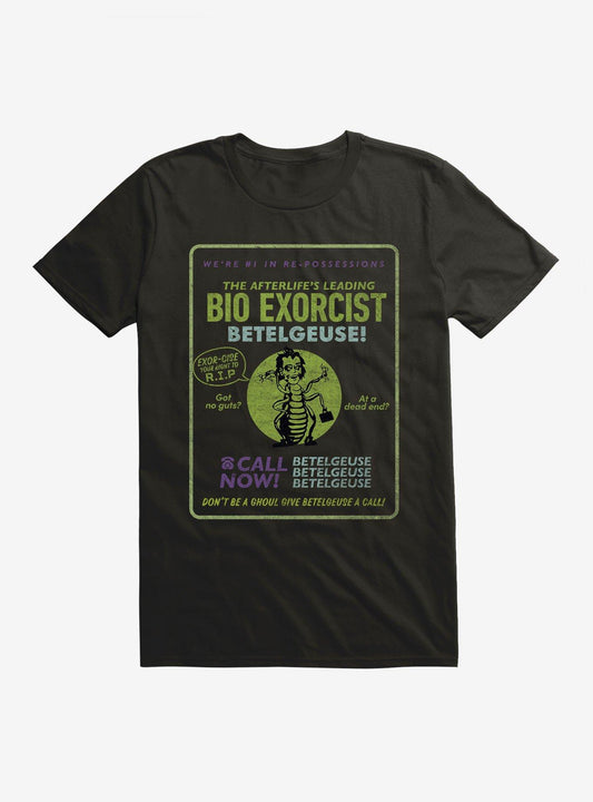 Beetlejuice Beetlejuice Betelguese Bio-Exorcist Calling Card T-Shirt