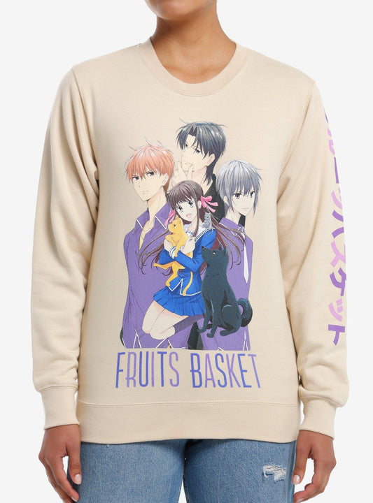 Fruits Basket Group Photo Girls Sweatshirt