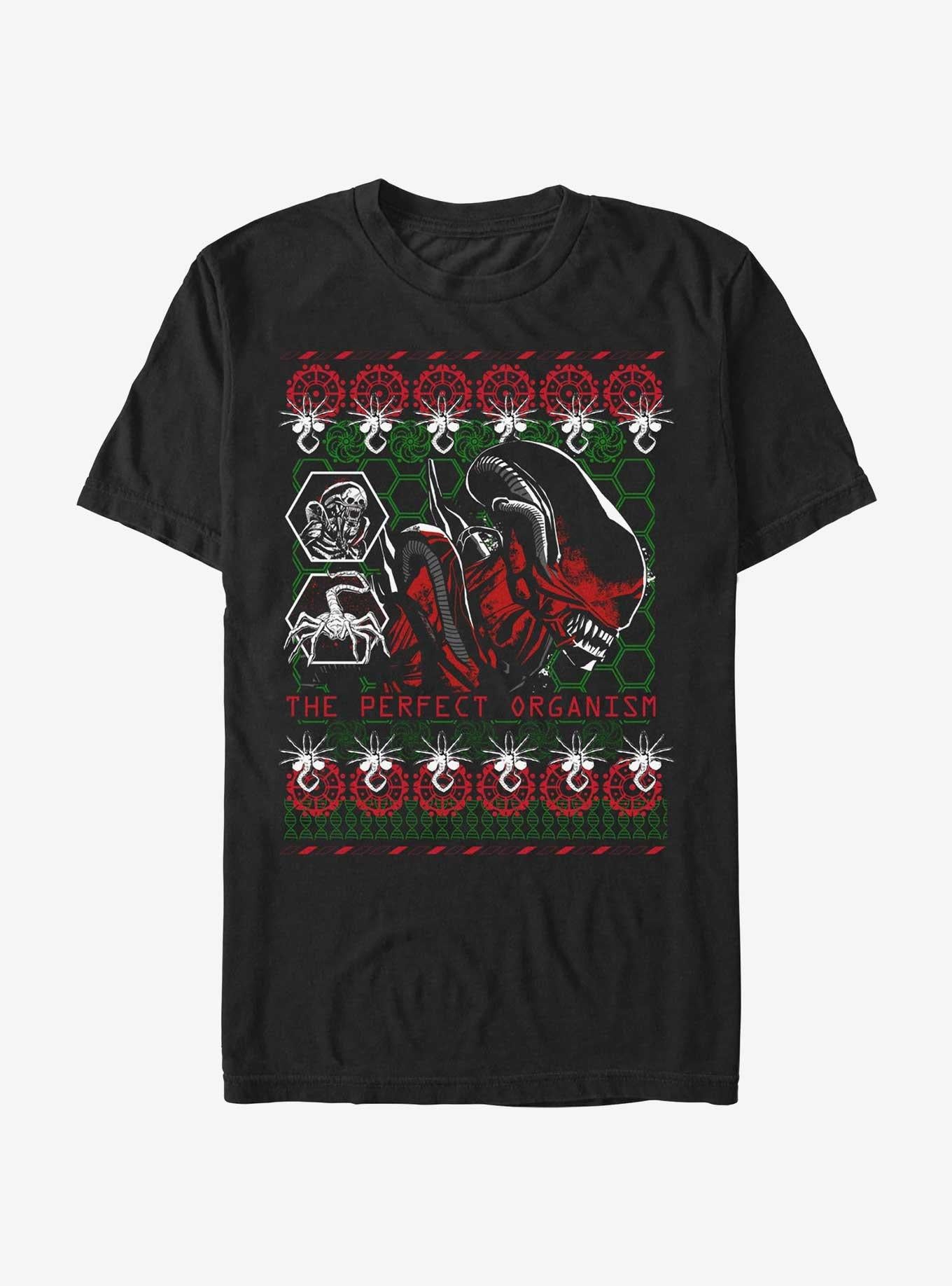 Alien Romulus Perfect Organism Ugly Christmas T-shirt | Trendy Graphic Tee | Casual Unisex T-shirt