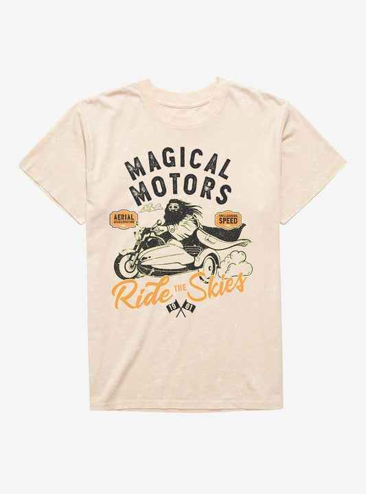 Harry Potter Hagrid Magical Motors Mineral Wash T-Shirt T-Shirt – Vintage Style Artwork | High Demand Item