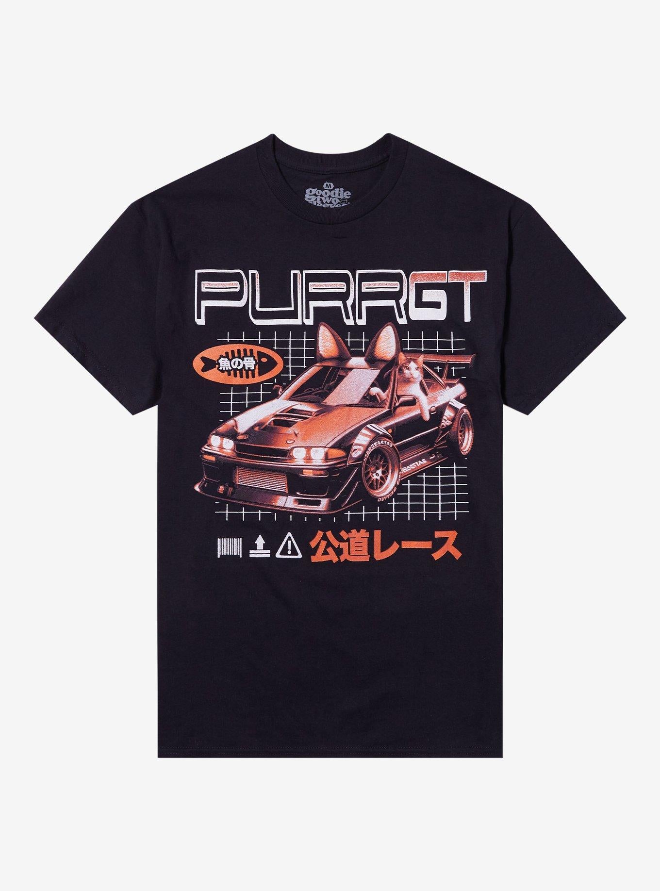 Purr GT Car T-Shirt By Goodie Two Sleeves