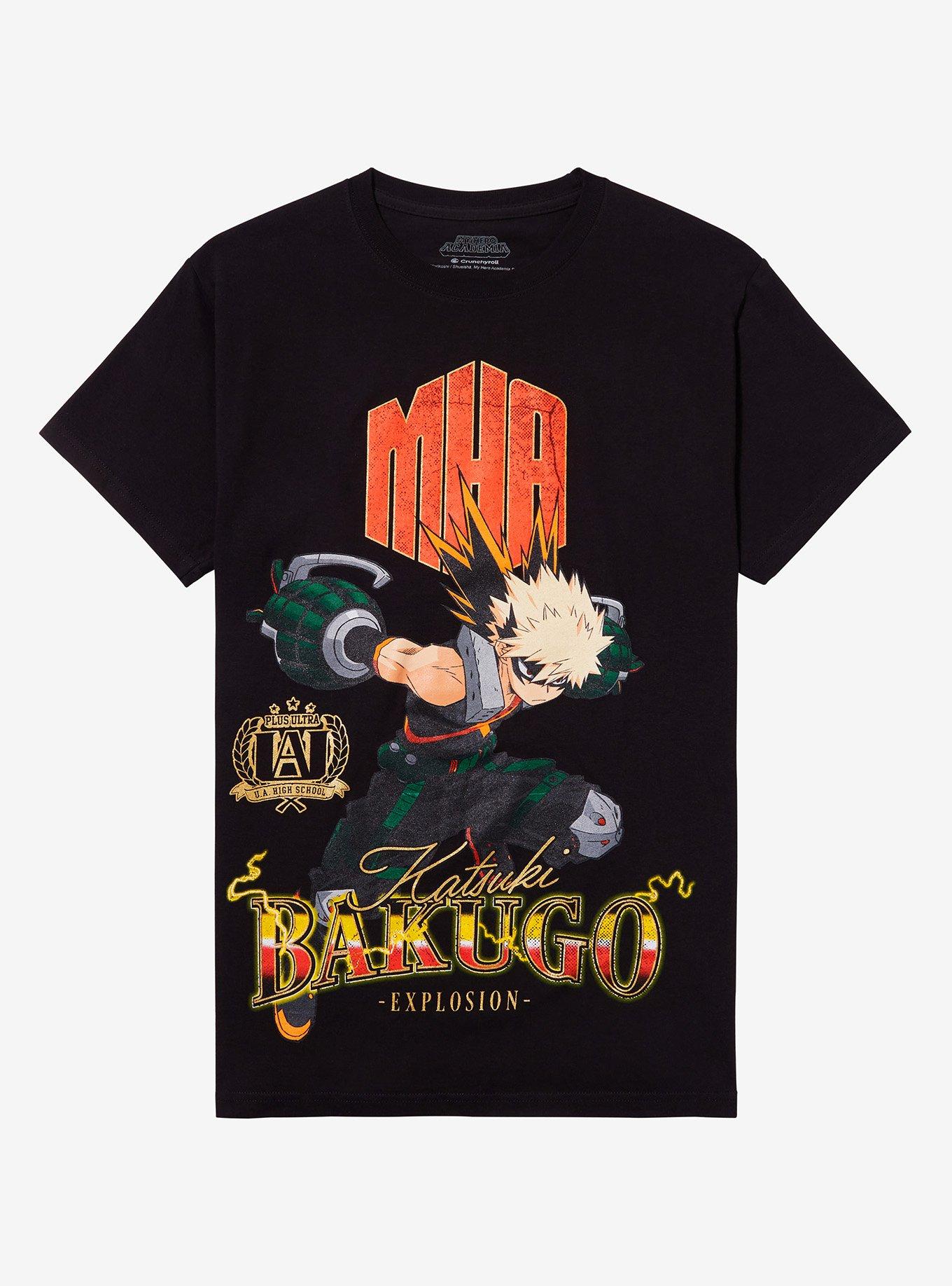 My Hero Academia Bakugo Name Portrait Boyfriend Fit Girls T-Shirt