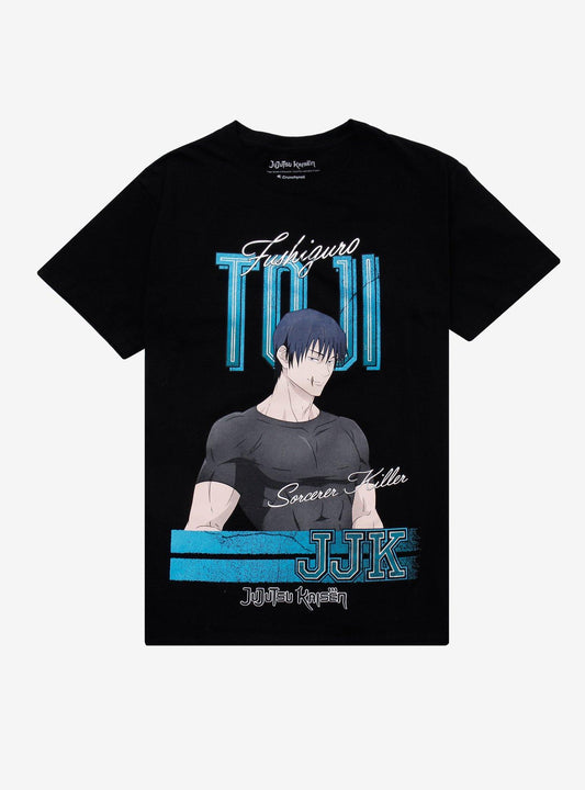 Jujutsu Kaisen Toji Fushiguro Bold Boyfriend Fit Girls T-Shirt