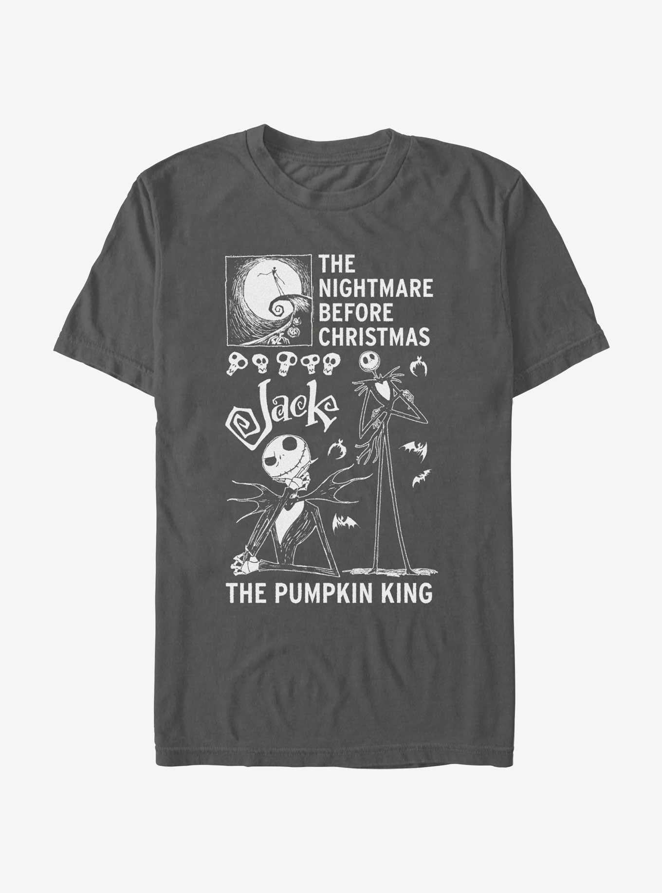 The Nightmare Before Christmas Jack Pumpkin King Garment Dye TShirt T-Shirt | Vintage Christmas Look | Top Pick For Gifting