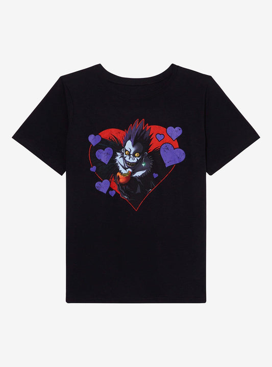 Death Note Ryuk Heart Boyfriend Fit Girls T-Shirt