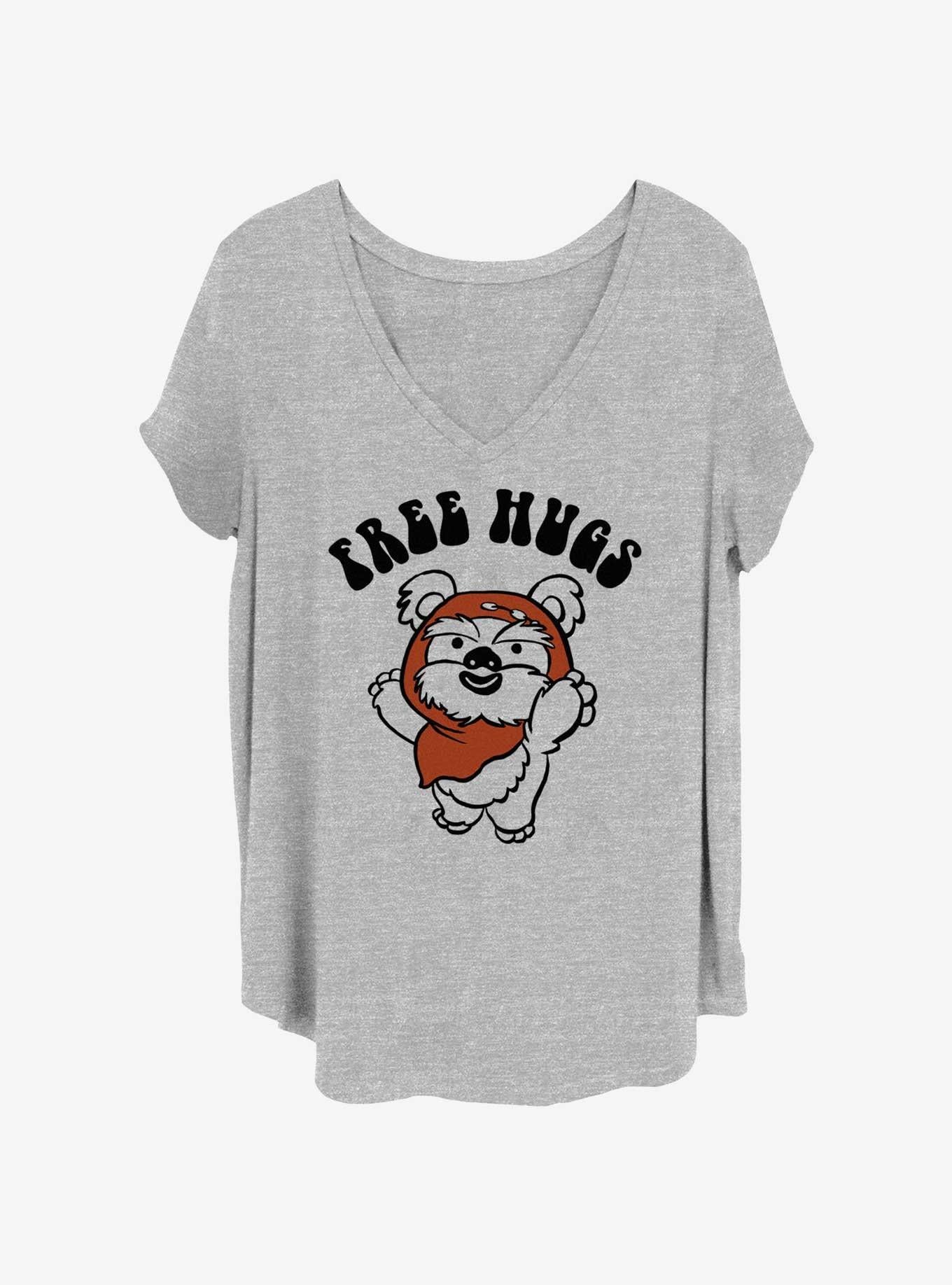 Star Wars Free Hugs Ewok Girls TShirt Plus Size T-Shirt | Top Trending Graphic | Perfect Holiday Gift