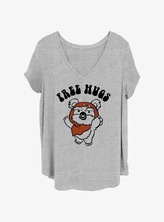 Star Wars Free Hugs Ewok Girls TShirt Plus Size T-Shirt | Top Trending Graphic | Perfect Holiday Gift