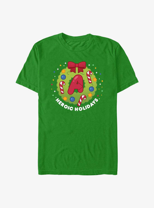 Marvel Heroic Holidays Christmas Wreath TShirt T-Shirt | Top Trending Graphic | Limited Christmas Style