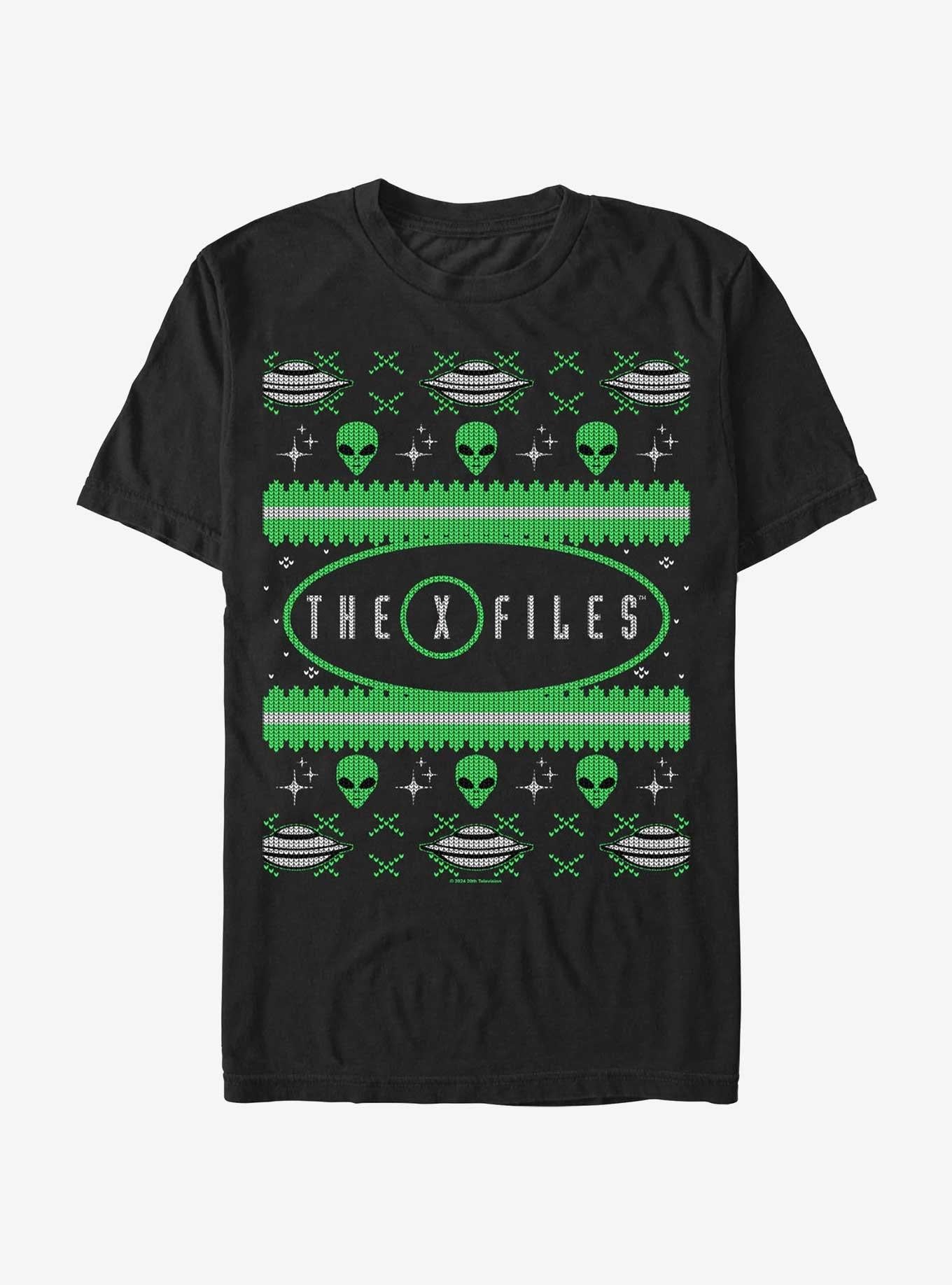 The X-files Ugly Christmas T-shirt | Trendy Graphic Tee | Casual Unisex T-shirt
