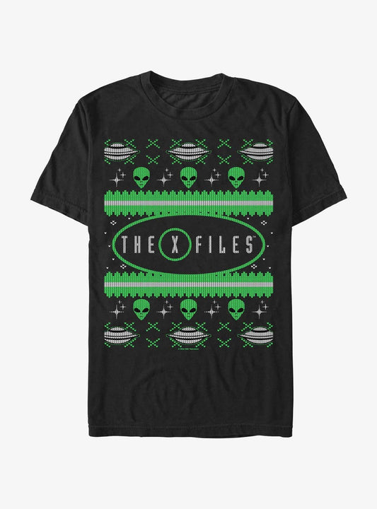 The X-files Ugly Christmas T-shirt | Trendy Graphic Tee | Casual Unisex T-shirt