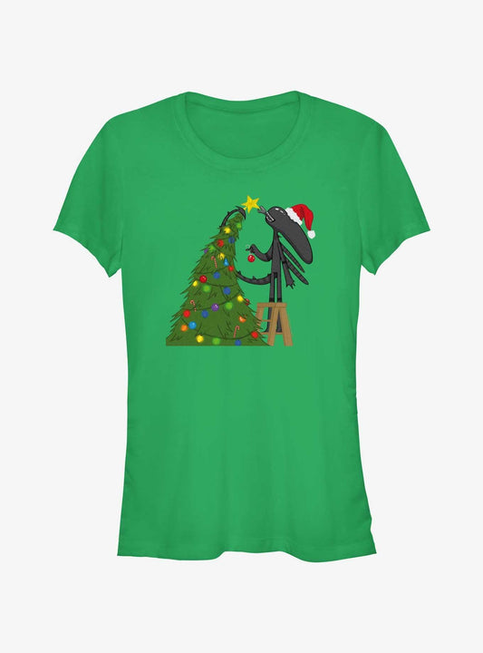 Alien Christmas Ready Girls TShirt T-Shirt | Top Trending Graphic | Great For Christmas Season
