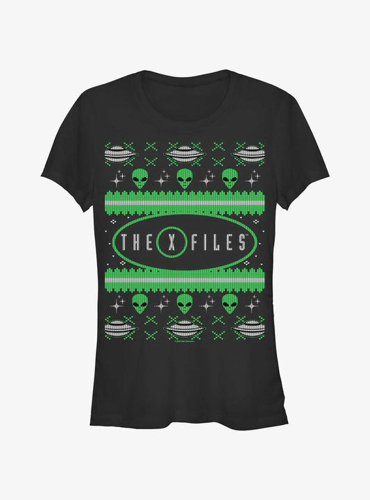 The XFiles Ugly Christmas Girls TShirt T-Shirt | Vintage Christmas Look | Limited Christmas Style