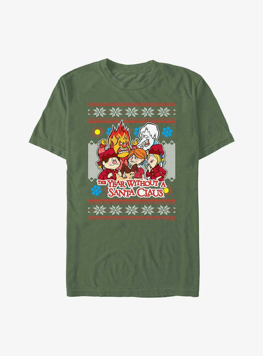 A Year Without A Santa Christmas Gang Garment Dye TShirt T-Shirt | Cute Festive Style | Top Pick For Gifting