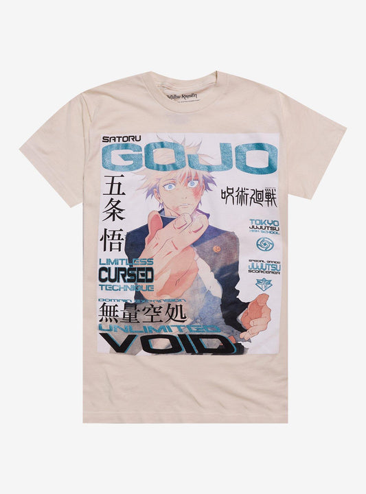 Jujutsu Kaisen Gojo Magazine Cover T-Shirt