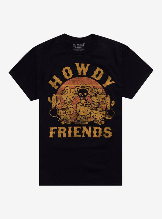 Hello Kitty And Friends Western Howdy Friends T-Shirt