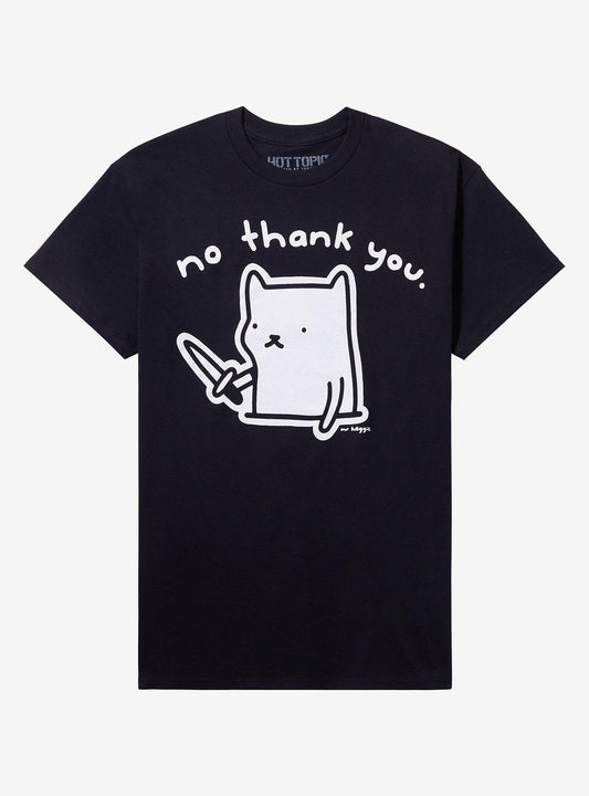 Cat No Thank You TShirt By Mr Heggie Graphic Tee | Graphic Tee | Unisex Shirt | Best-Selling Design