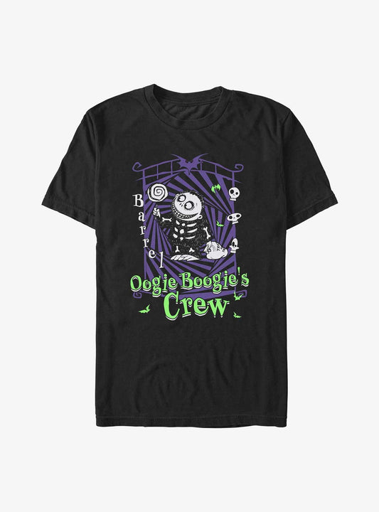 The Nightmare Before Christmas Boogies Crew Barrel TShirt T-Shirt | Holiday Edition | Limited Christmas Style