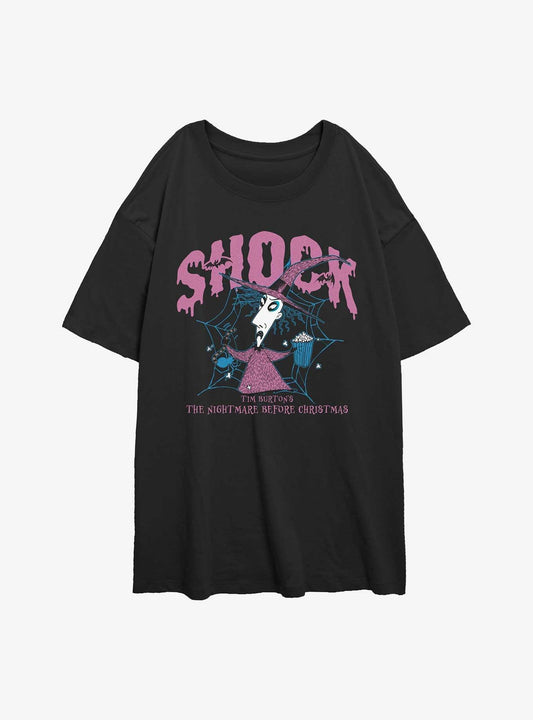 The Nightmare Before Christmas Collegiate Shock Girls Oversized TShirt T-Shirt | Premium Graphic | Great For Christmas Season