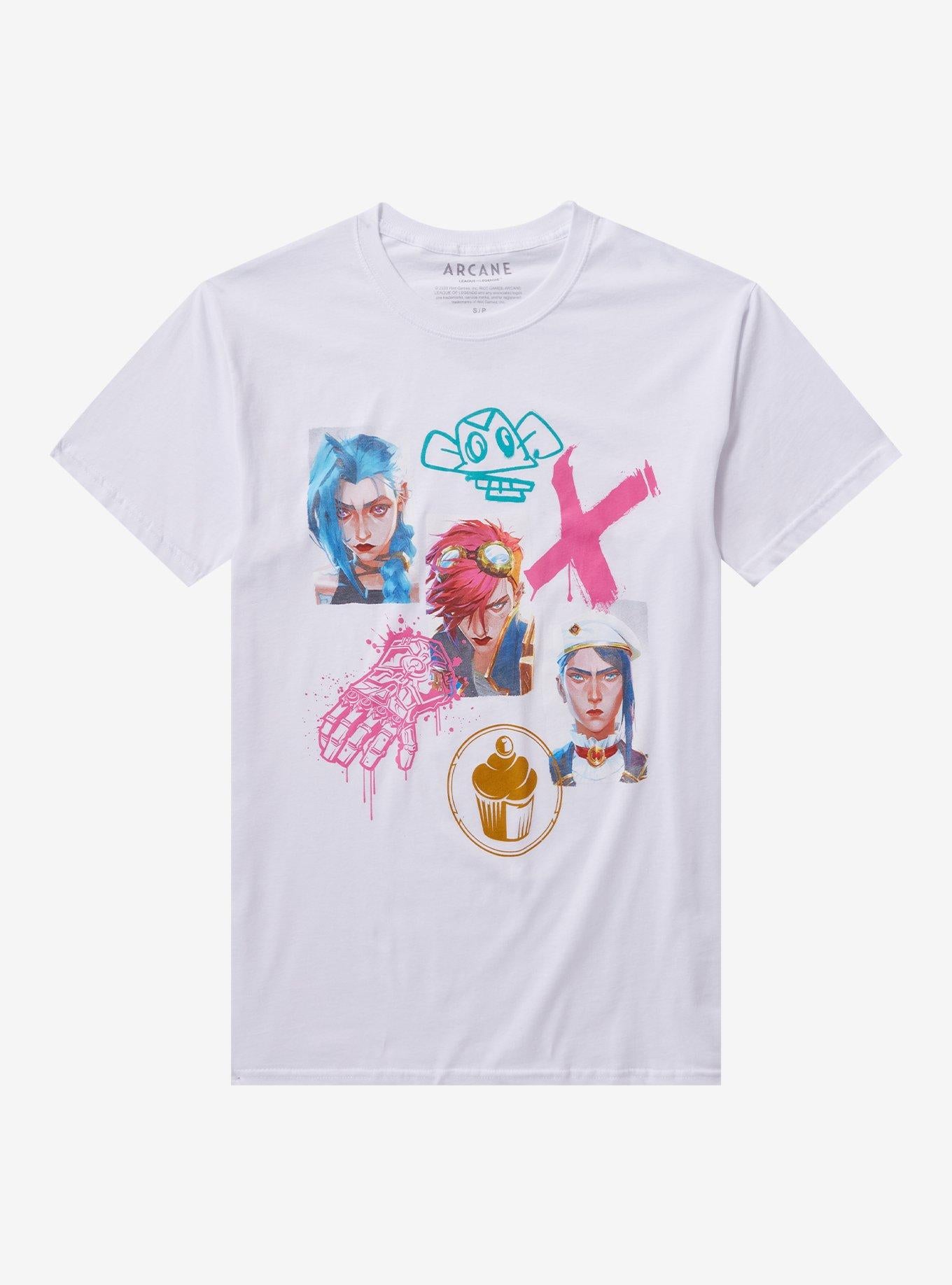 Arcane Graffiti Collage Girls T-Shirt