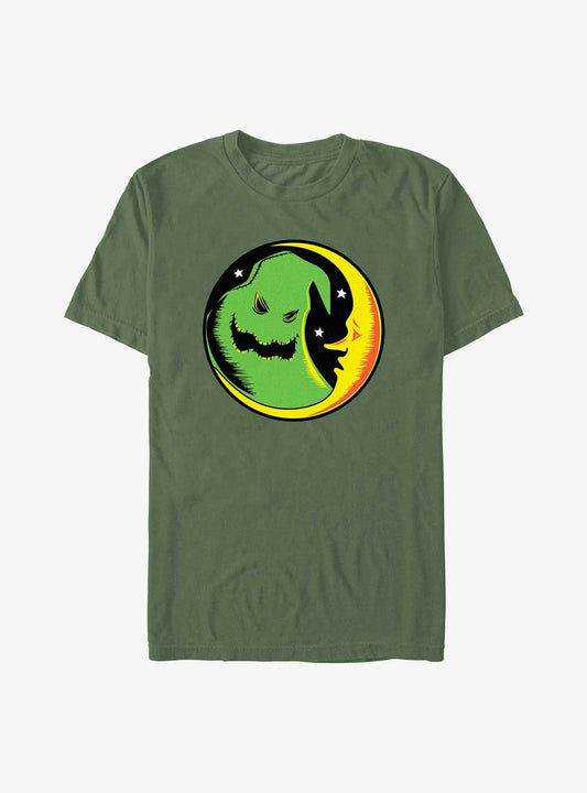 The Nightmare Before Christmas Neon Oogie Boogie Crescent Moon Garment Dye TShirt T-Shirt | Holiday Edition | Top Pick For Gifting