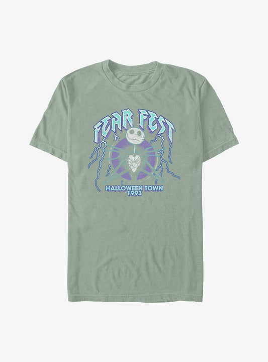 The Nightmare Before Christmas Jack Fear Fest 1993 Garment Dye TShirt T-Shirt | Seasonal Must-Have | Trending Festive Apparel