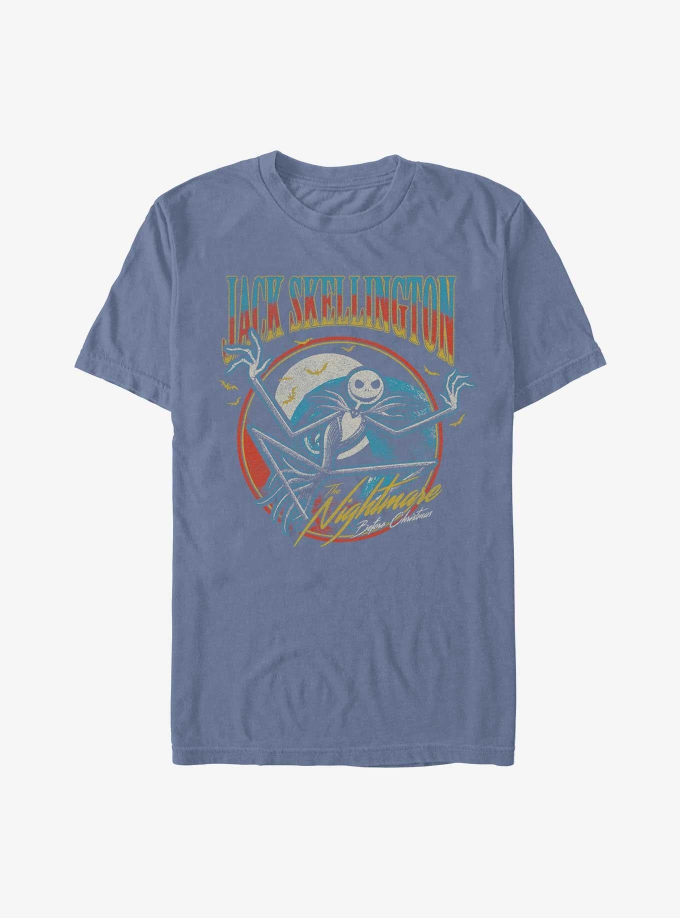 The Nightmare Before Christmas Jack Spiral Garment Dye TShirt T-Shirt | Fan Favorite Artwork | Limited Christmas Style
