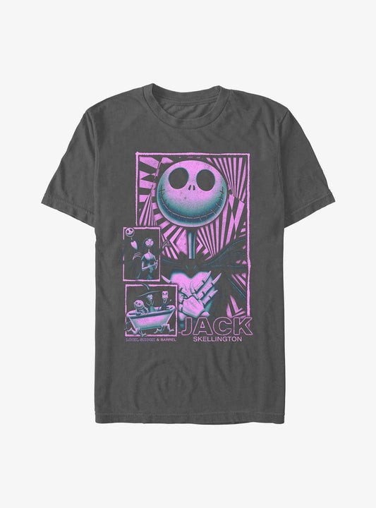 The Nightmare Before Christmas Bright Portrait Garment Dye TShirt T-Shirt | Fan Favorite Artwork | Limited Christmas Style