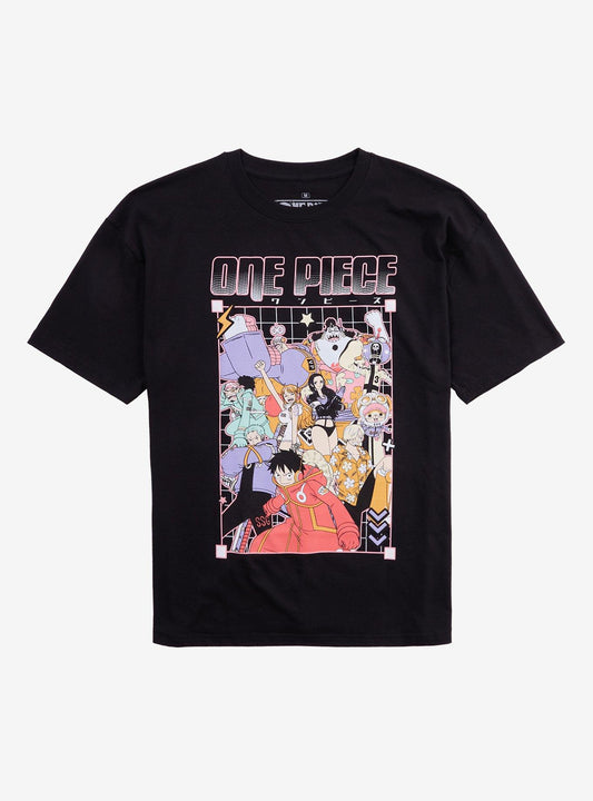 One Piece Egghead Group Print Girls T-Shirt