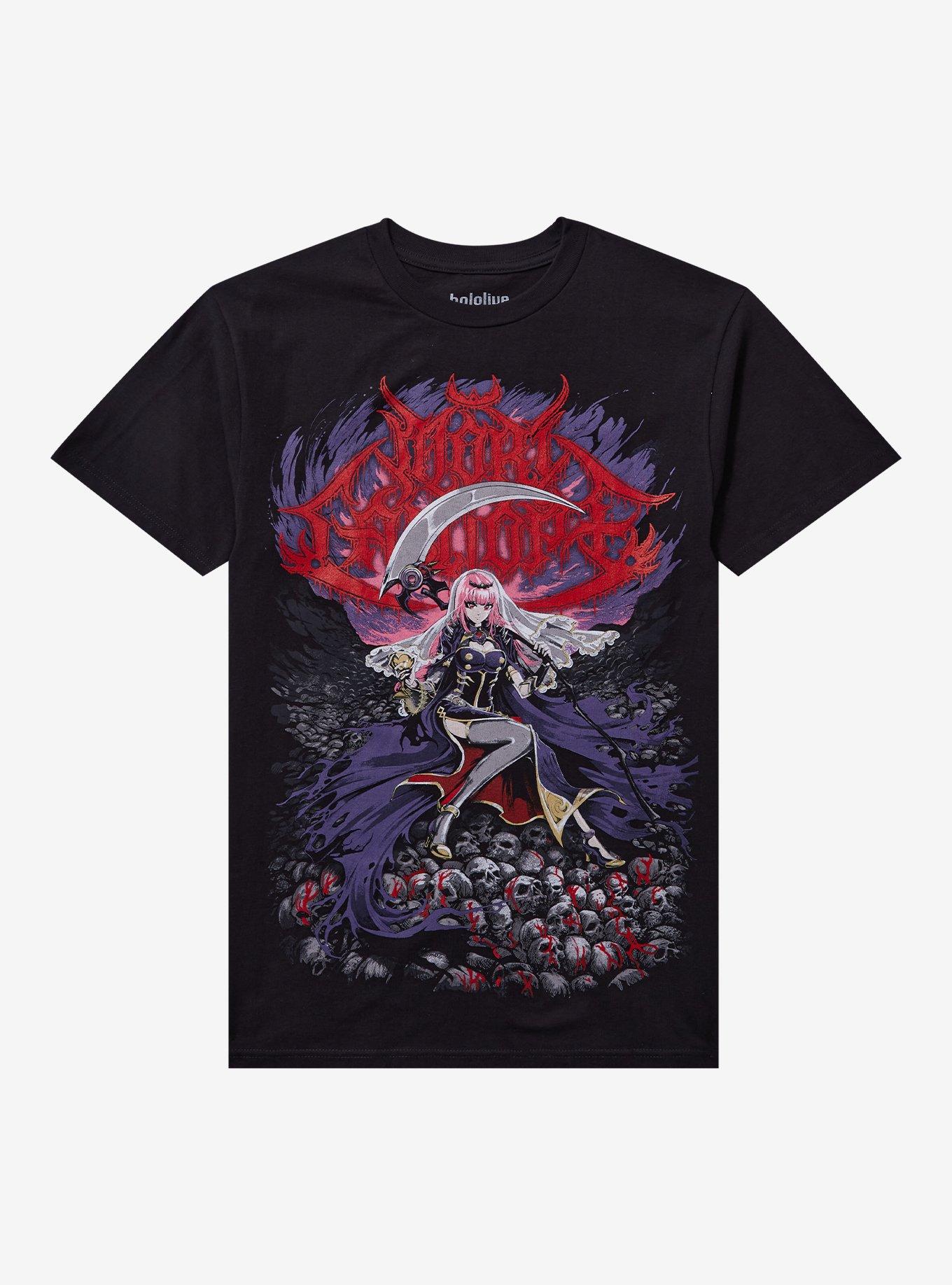 Ghost X Ghost Mori Calliope Metalcropolis T-Shirt