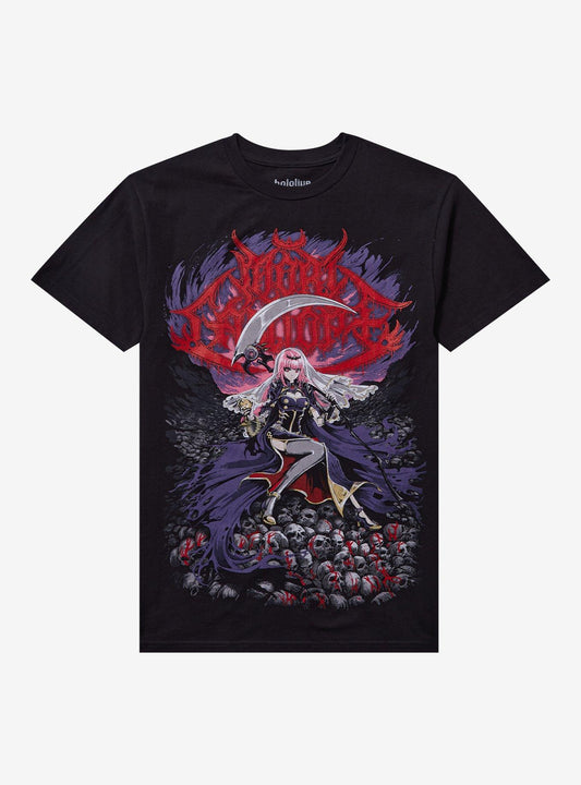 Ghost X Ghost Mori Calliope Metalcropolis T-Shirt