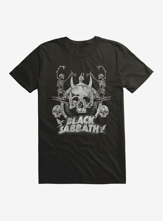 Black Sabbath Dancing Skeletons Extra Soft T-Shirt T-Shirt – Unique Character Design | Perfect for Daily Wear