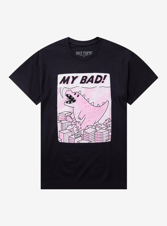 Kaiju My Bad T-Shirt By TimeCowboy